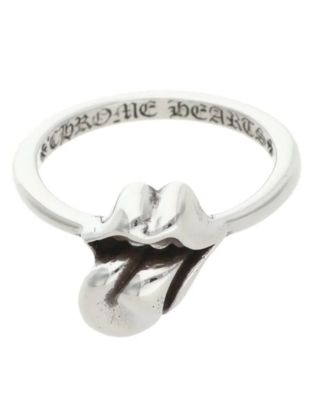 Chrome Hearts Bubblgm LT Bubble Gum Lip and Tan Silver Ring
